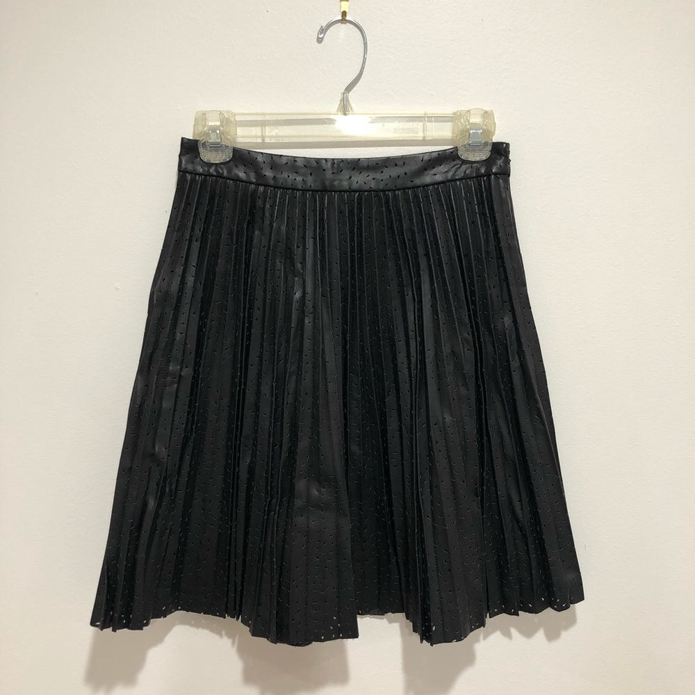 Club Monaco micro pleated laser cut skirt 0